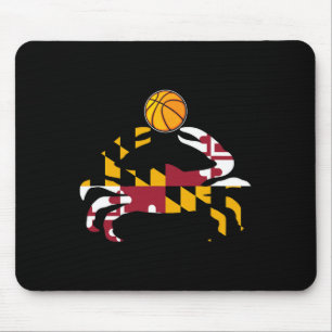 Tapis De Souris Drapeau de l'État du Maryland Fierté de crabe bleu