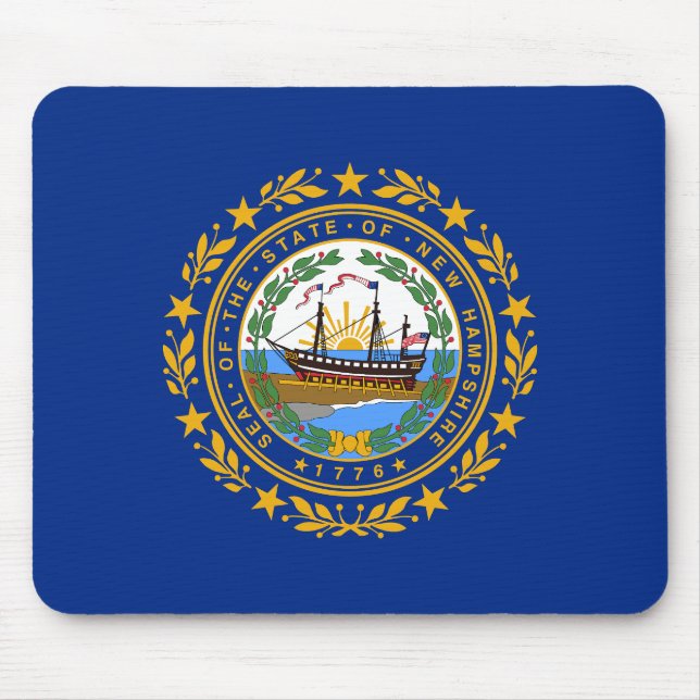 Tapis De Souris Drapeau de l'État du New Hampshire (Devant)