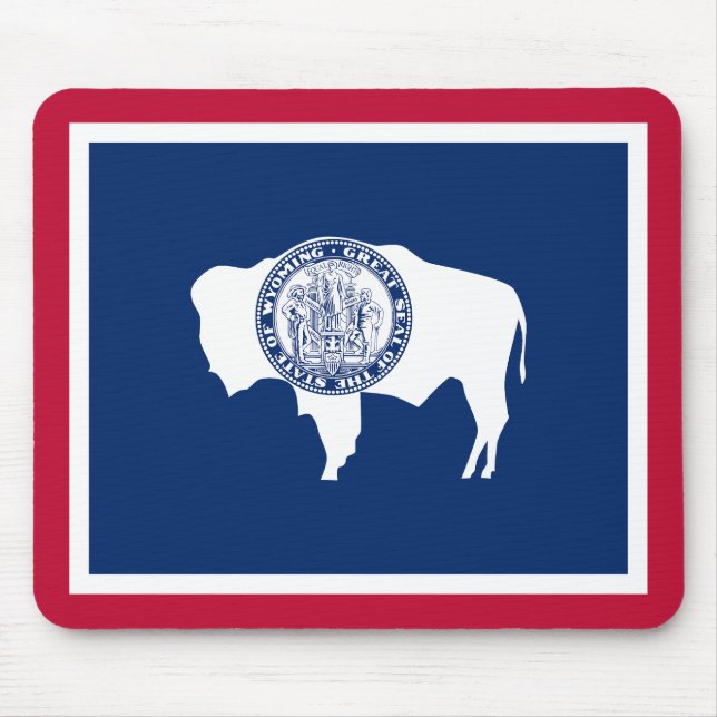 Tapis De Souris Drapeau de l'État du Wyoming (Devant)