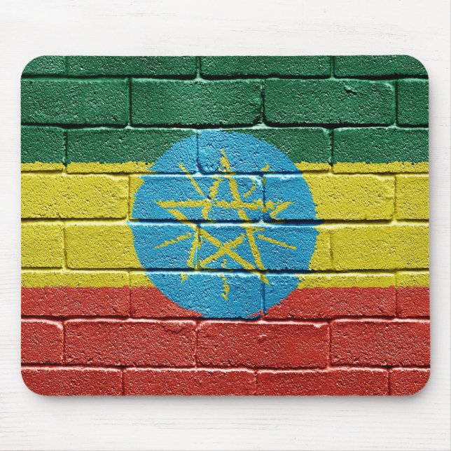 Tapis De Souris Drapeau de l'Ethiopie (Devant)