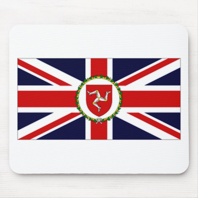 Tapis De Souris Drapeau de lieutenant le Gouverneur d'île de Man (Devant)