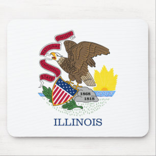 Tapis De Souris Drapeau de l'Illinois