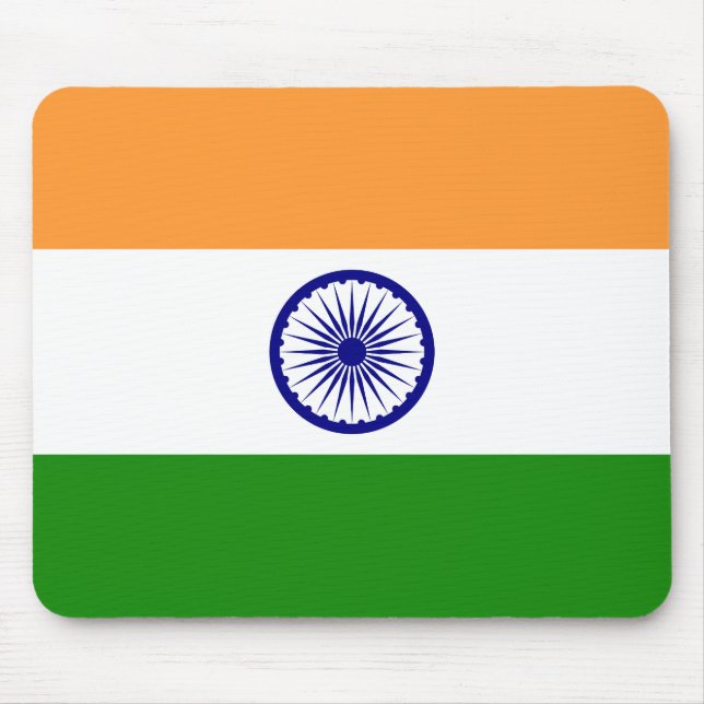 Tapis De Souris Drapeau de l'Inde (Devant)
