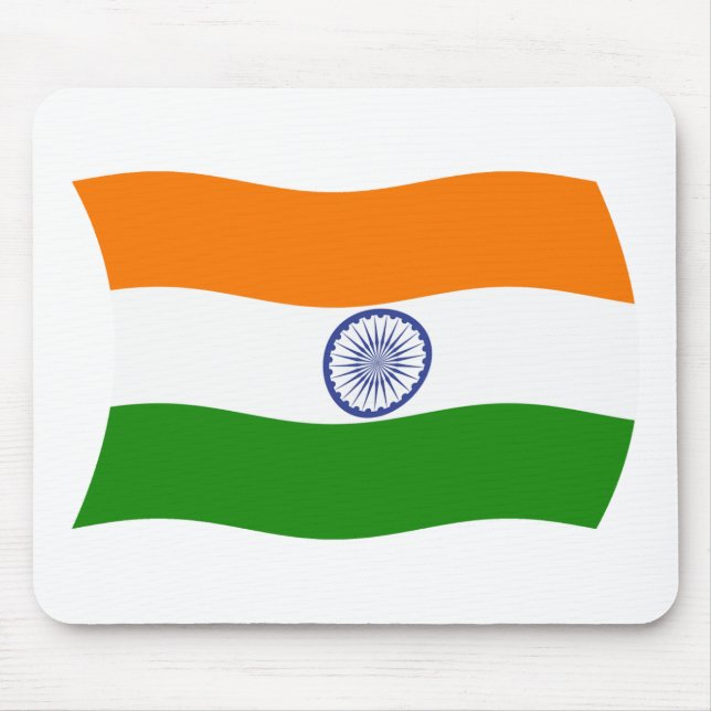 Tapis de souris Drapeau de l'Inde (Devant)