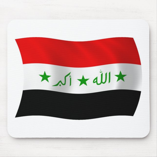Tapis de souris Drapeau de l'Irak (Devant)