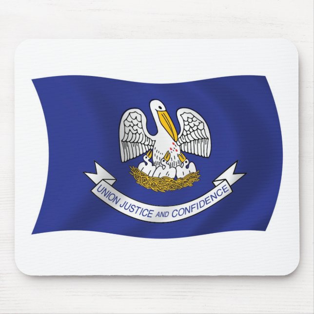 Tapis de souris Drapeau de Louisiane (Devant)