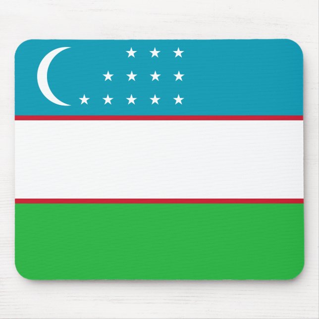 Tapis De Souris Drapeau de l'Ouzbékistan (Devant)