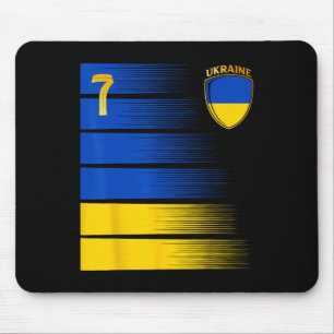 Tapis De Souris Drapeau de l'Ukraine Amoureux de la fierté ukraini