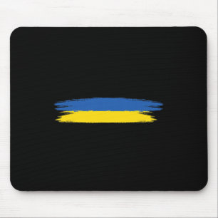 Tapis De Souris Drapeau De L'Ukraine Avec Couleurs Bleu Et Jaune P