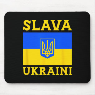 Tapis De Souris Drapeau de l'Ukraine Fierté Slava Ukraini 3