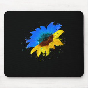 Tapis De Souris Drapeau de l'Ukraine Tournesol Vintage Amoureux Uk