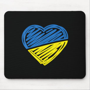 Tapis De Souris Drapeau de l'Ukraine vintage fierté ukrainienne Dr