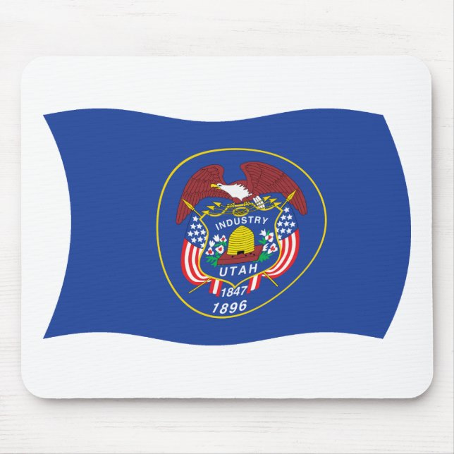 Tapis de souris Drapeau de l'Utah (Devant)