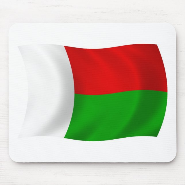 Tapis de souris Drapeau de Madagascar (Devant)