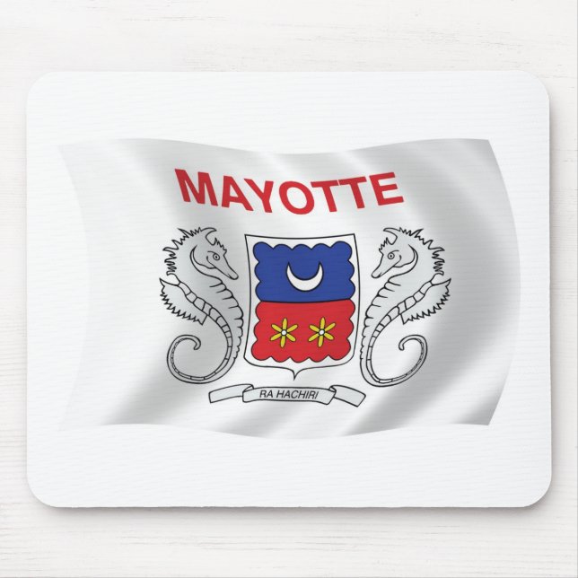 Tapis de souris Drapeau de Mayotte (Devant)