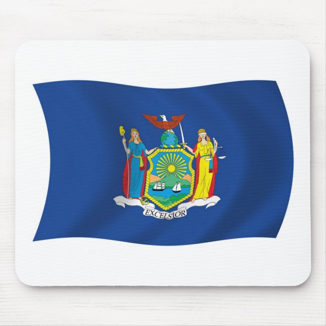 Tapis de souris Drapeau de New York (Devant)