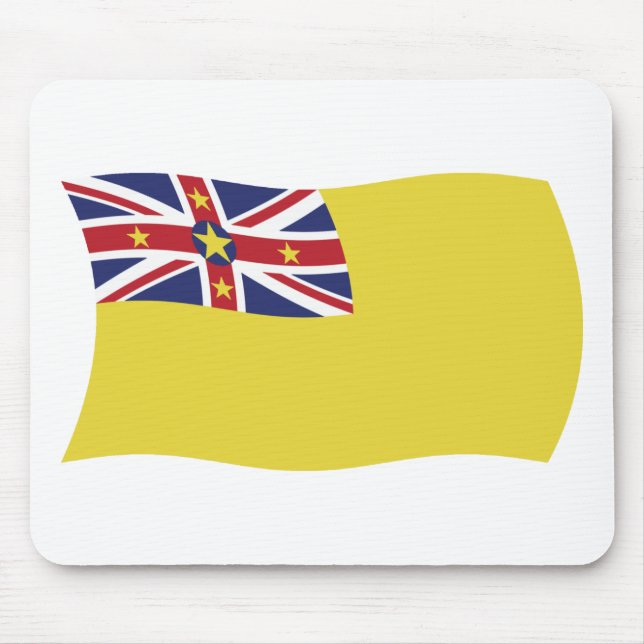 Tapis de souris Drapeau de Nioué (Devant)