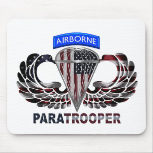 Tapis De Souris Drapeau de parachutiste américain conçu sur mesure