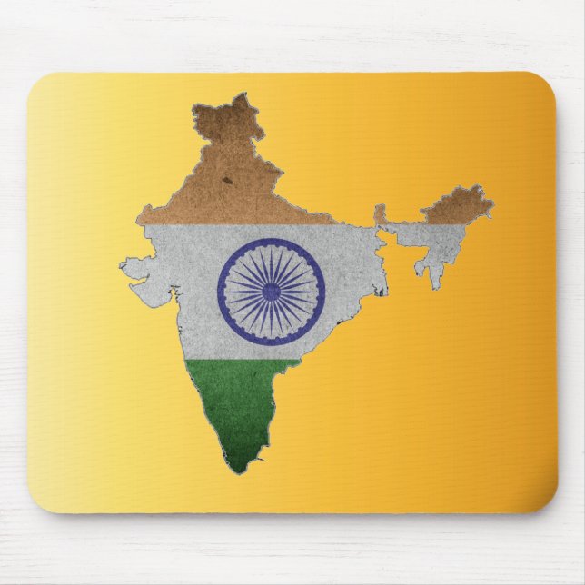 Tapis De Souris drapeau de pays de l'Inde (Devant)