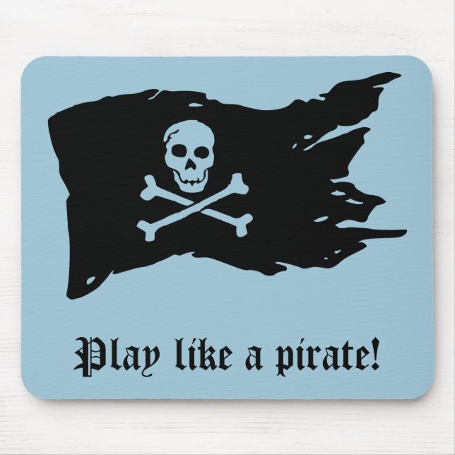 Tapis De Souris Drapeau de pirate Mousepad (Devant)