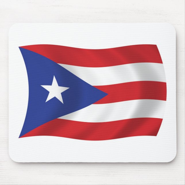 Tapis de souris Drapeau de Porto Rico (Devant)