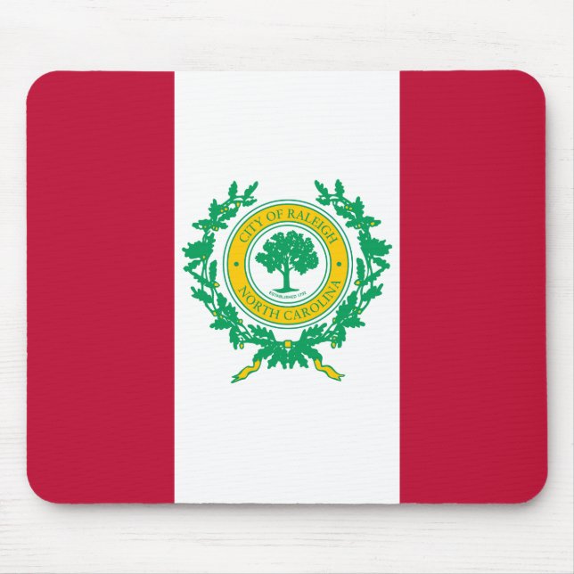 Tapis De Souris Drapeau de Raleigh, Plaque de souris de Caroline d (Devant)