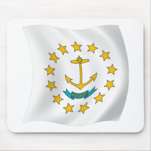 Tapis de souris Drapeau de Rhode Island