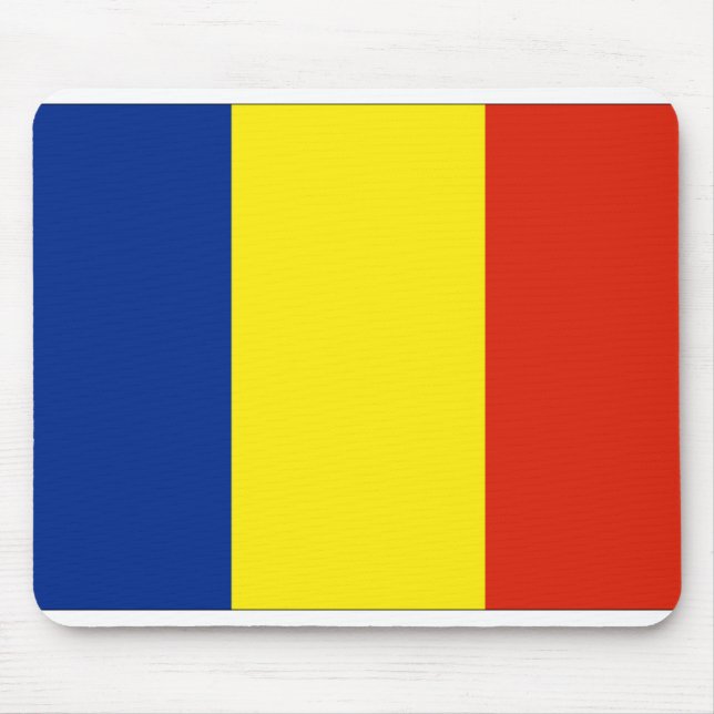 Tapis De Souris Drapeau de Roumanie (Devant)