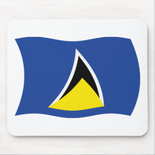 Tapis de souris Drapeau de Sainte-Lucie