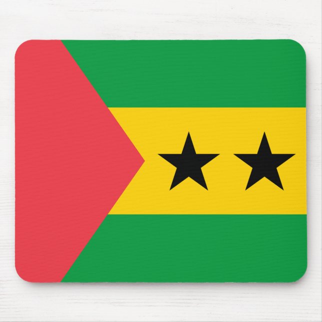 Tapis De Souris Drapeau de Sao Tomé-et-Principe (Devant)