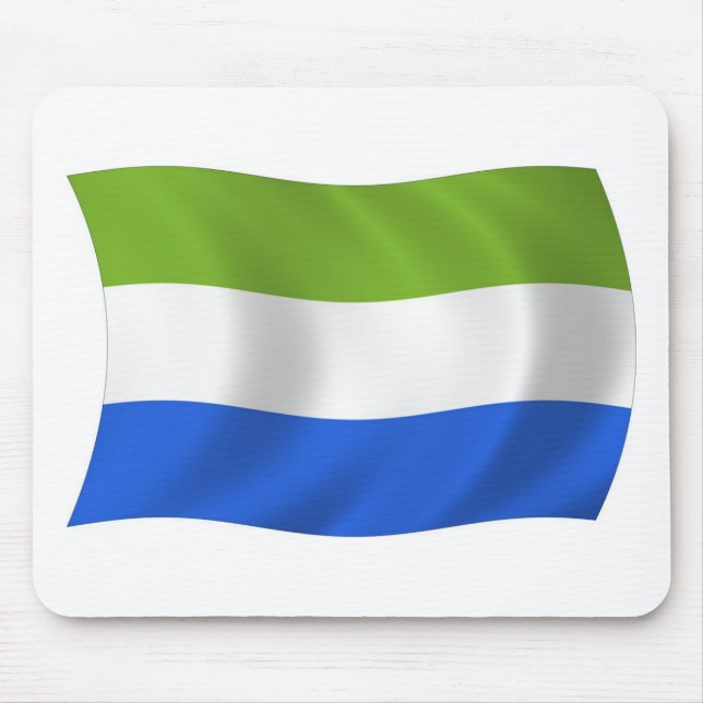 Tapis de souris Drapeau de Sierra Leone (Devant)