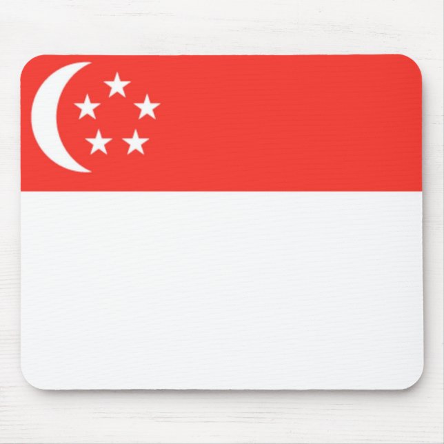Tapis De Souris Drapeau de Singapour (Devant)