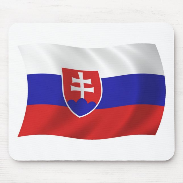 Tapis de souris Drapeau de Slovaquie (Devant)