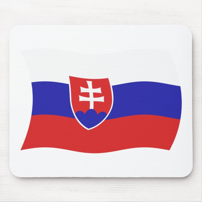 Tapis de souris Drapeau de Slovaquie (Devant)