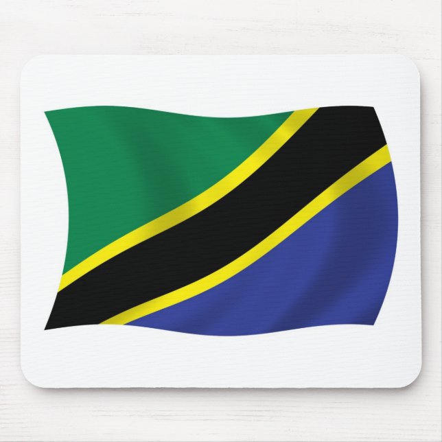 Tapis de souris Drapeau de Tanzanie (Devant)