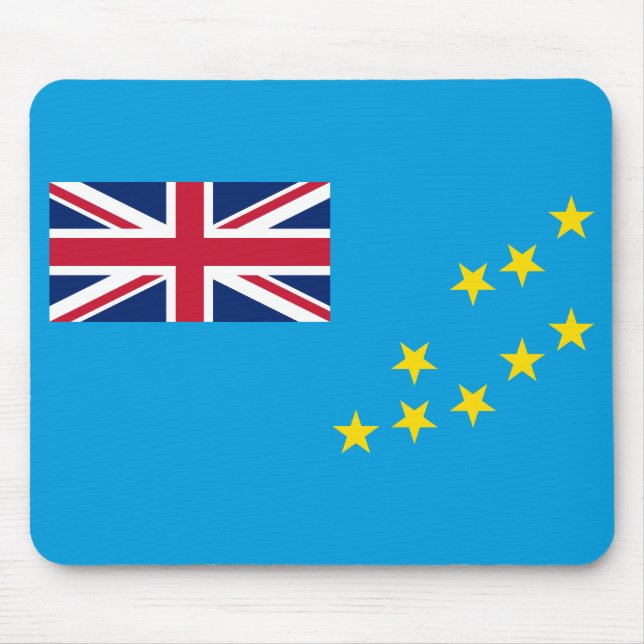 Tapis De Souris Drapeau de Tuvalu (Devant)