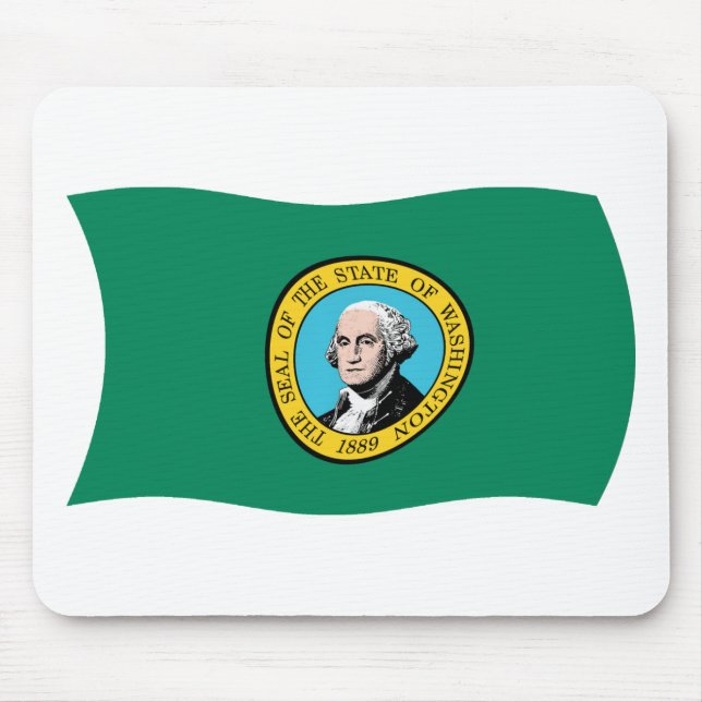 Tapis de souris Drapeau de Washington (Devant)