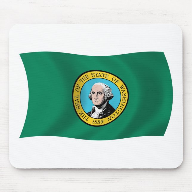 Tapis de souris Drapeau de Washington (Devant)