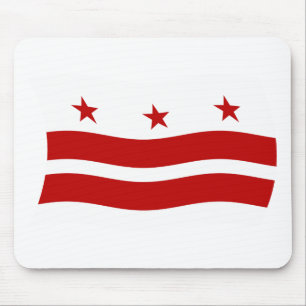 Tapis de souris Drapeau de Washington D.C.