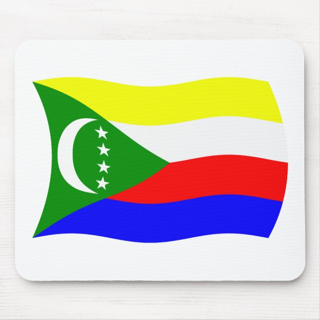 Tapis de souris Drapeau des Comores (Devant)