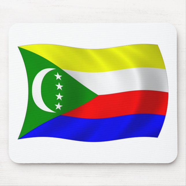 Tapis de souris Drapeau des Comores (Devant)