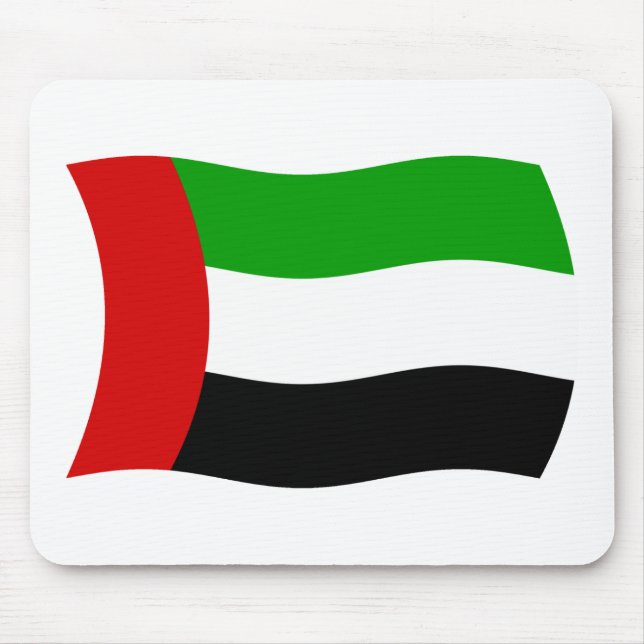 Tapis de souris Drapeau des Émirats arabes unis (Devant)