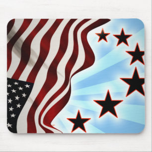 Tapis De Souris Drapeau des Etats-Unis