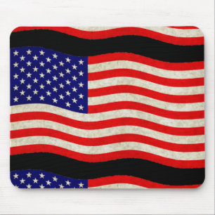 Tapis De Souris Drapeau des États-Unis d'Amérique - grungy