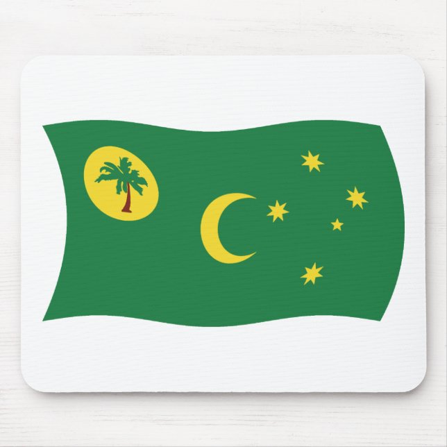 Tapis de souris Drapeau des îles Cocos (Devant)