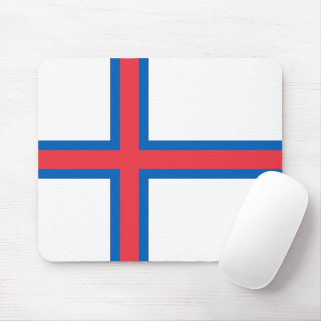 Tapis De Souris Drapeau des îles Féroé (Avec souris)