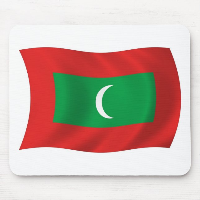 Tapis de souris Drapeau des Maldives (Devant)