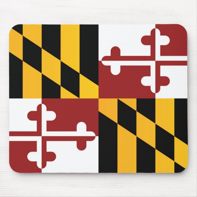 Tapis De Souris Drapeau d'Etat du Maryland, États-Unis (Devant)