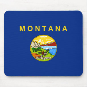 Tapis De Souris Drapeau d'État du Montana