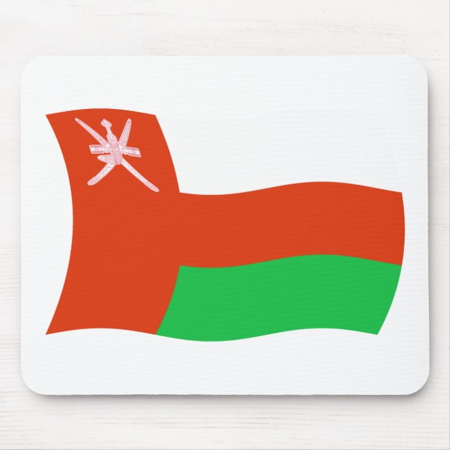 Tapis de souris Drapeau d'Oman (Devant)